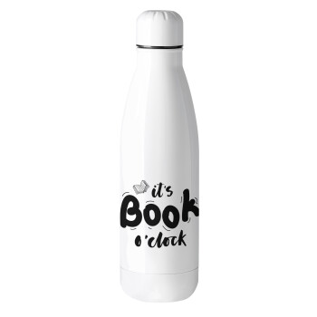 It's Book O'Clock, Metal mug thermos (Stainless steel), 500ml