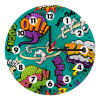 Comic oh, Wooden wall clock (20cm)