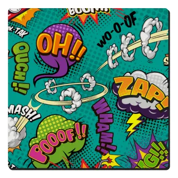 Comic oh, Τετράγωνο μαγνητάκι ξύλινο 6x6cm