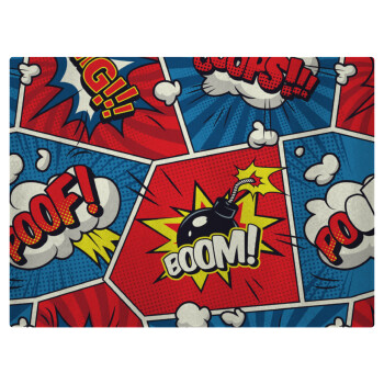 Comic boom!, Επιφάνεια κοπής γυάλινη (38x28cm)