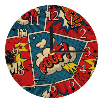 Comic boom!, Ρολόι τοίχου ξύλινο plywood (20cm)