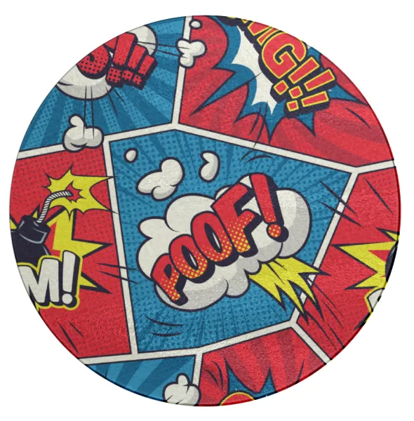 Comic boom! — Επιφάνεια κοπής γυάλινη στρογγυλή (30cm)