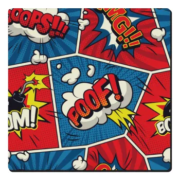 Comic boom!, Τετράγωνο μαγνητάκι ξύλινο 6x6cm