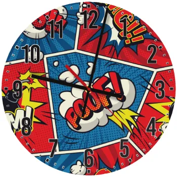 Comic boom!, Ρολόι τοίχου ξύλινο (30cm)
