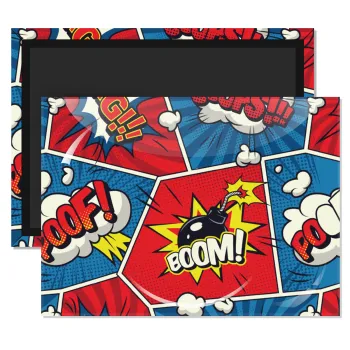 Comic boom!, Ορθογώνιο μαγνητάκι ψυγείου διάστασης 9x6cm