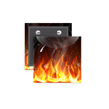 Fire&Flames, Κονκάρδα παραμάνα τετράγωνη 5x5cm