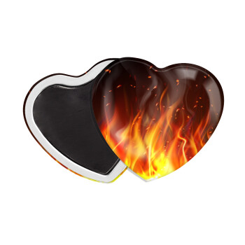 Fire&Flames, Μαγνητάκι καρδιά (57x52mm)