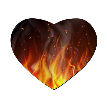 Fire&Flames, Mousepad καρδιά 23x20cm