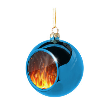 Fire&Flames, Χριστουγεννιάτικη μπάλα δένδρου Μπλε 8cm