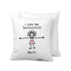 I Love you thissss much..., Sofa cushion 40x40cm includes filling