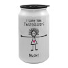 Κούπα ταξιδιού μεταλλική με καπάκι (tin-can) 500ml