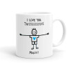 I Love you thissss much (boy)..., Ceramic coffee mug, 330ml (1pcs)