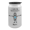 Κούπα ταξιδιού μεταλλική με καπάκι (tin-can) 500ml