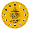 Wooden wall clock (20cm)