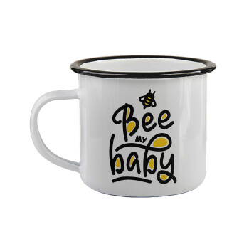 Bee my BABY!!!, Κούπα εμαγιέ με μαύρο χείλος 360ml