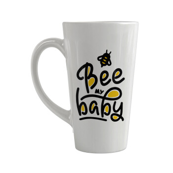 Bee my BABY!!!, Κούπα κωνική Latte Μεγάλη, κεραμική, 450ml