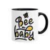 Bee my BABY!!!, Mug colored black, ceramic, 330ml