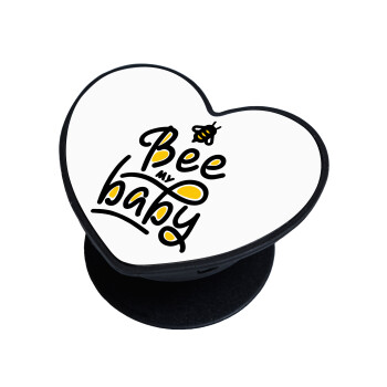 Bee my BABY!!!, Phone Holders Stand  καρδιά Μαύρο Βάση Στήριξης Κινητού στο Χέρι