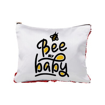 Bee my BABY!!!, Τσαντάκι νεσεσέρ με πούλιες (Sequin) Κόκκινο
