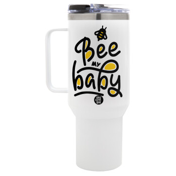 Bee my BABY!!!, Mega Tumbler με καπάκι, διπλού τοιχώματος (θερμό) 1,2L