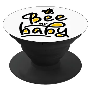 Bee my BABY!!!, Phone Holders Stand  Black Hand-held Mobile Phone Holder