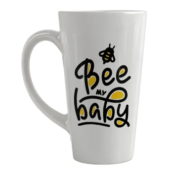 Bee my BABY!!!, Κούπα κωνική Latte Μεγάλη, κεραμική, 450ml