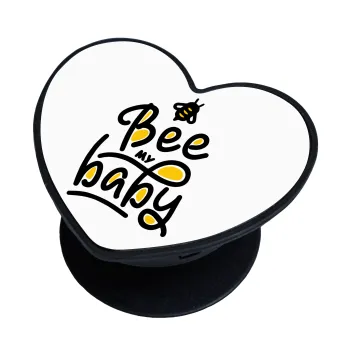 Bee my BABY!!!, Phone Holders Stand  καρδιά Μαύρο Βάση Στήριξης Κινητού στο Χέρι
