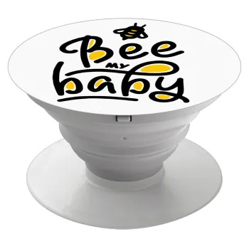 Bee my BABY!!!, Phone Holders Stand  White Hand-held Mobile Phone Holder