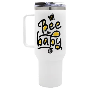 Bee my BABY!!!, Mega Tumbler με καπάκι, διπλού τοιχώματος (θερμό) 1,2L