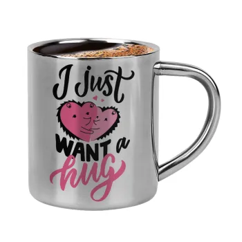 I Just want a hug!, Κουπάκι μεταλλικό διπλού τοιχώματος για espresso (220ml)
