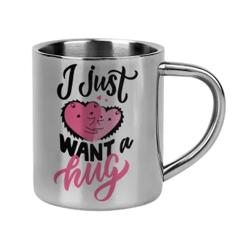 I Just want a hug!, Mug Stainless steel double wall 300ml