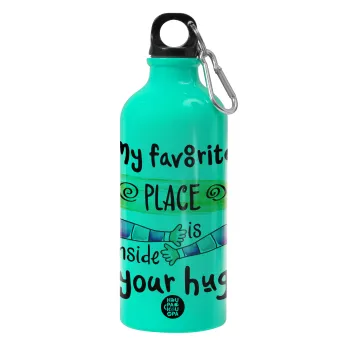 My favorite place is inside your HUG, Water bottle 600ml