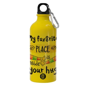 My favorite place is inside your HUG, Water bottle 600ml