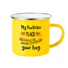 Yellow Enamel Metallic Cup 360ml