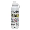 1L Stainless Steel Thermal Bottle with Phone Holder & Double Wall Insulation