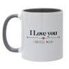 Mug colored grey, ceramic, 330ml