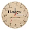 Ρολόι τοίχου ξύλινο plywood (20cm)