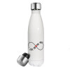 I Love you thisssss much (infinity), Metal mug thermos White (Stainless steel), double wall, 500ml