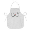 I Love you thisssss much (infinity), Chef Apron Short Full Length Adult (63x75cm)