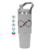 GREY color, 890ml (30oz) stainless Steel Tumbler with Handle