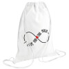 Backpack pouch GYMBAG white (28x40cm)
