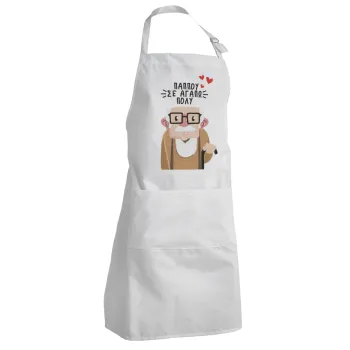 Παππού σε αγαπώ πολύ!, Adult Chef Apron (with sliders and 2 pockets)