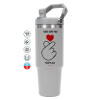 GREY color, 890ml (30oz) stainless Steel Tumbler with Handle