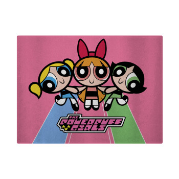 The powerpuff girls , Επιφάνεια κοπής γυάλινη (38x28cm)