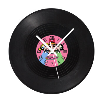 The powerpuff girls , Ρολόι τοίχου Βινύλιο (30cm)