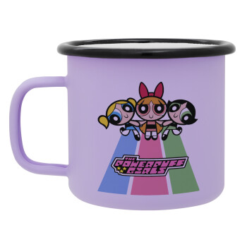 The powerpuff girls , Κούπα Μεταλλική εμαγιέ ΜΑΤ Light Pastel Purple 360ml
