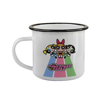 The powerpuff girls , Κούπα εμαγιέ με μαύρο χείλος 360ml