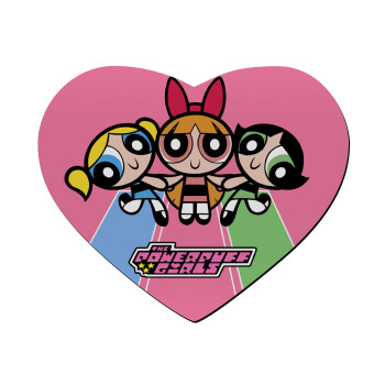 The powerpuff girls , Mousepad heart 23x20cm
