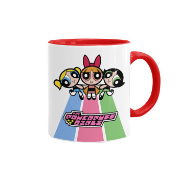 The powerpuff girls , Mug colored red, ceramic, 330ml
