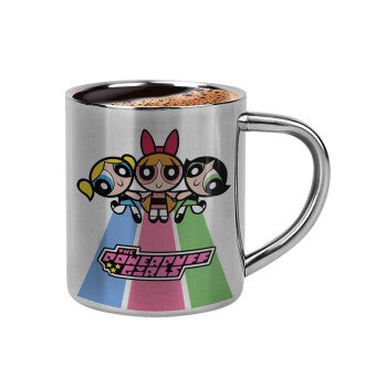 The powerpuff girls , Double-wall metal cup for espresso (220ml)